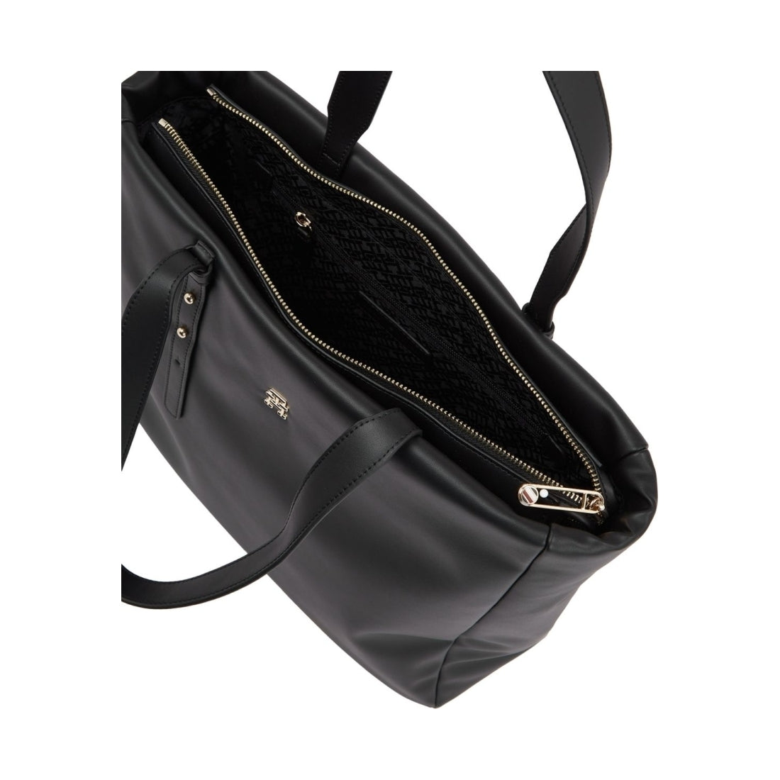 Tommy Hilfiger womens black soft tote | Vilbury London