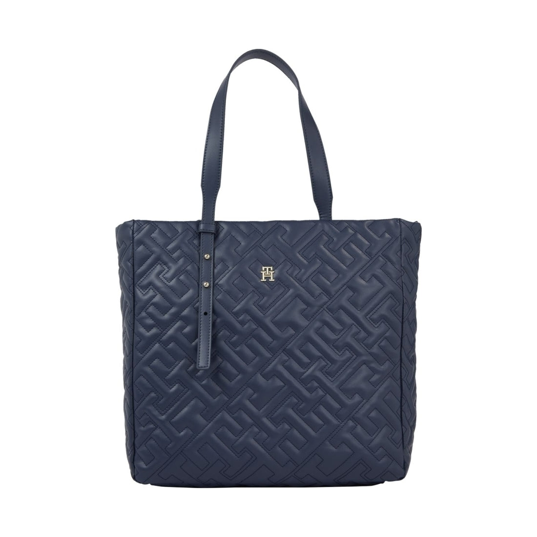 Tommy Hilfiger womens space blue soft tote mono | Vilbury London