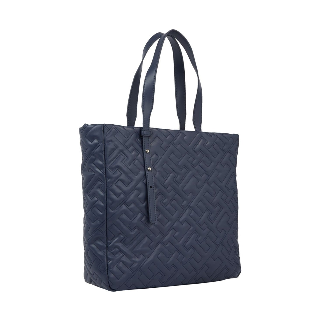 Tommy Hilfiger womens space blue soft tote mono | Vilbury London