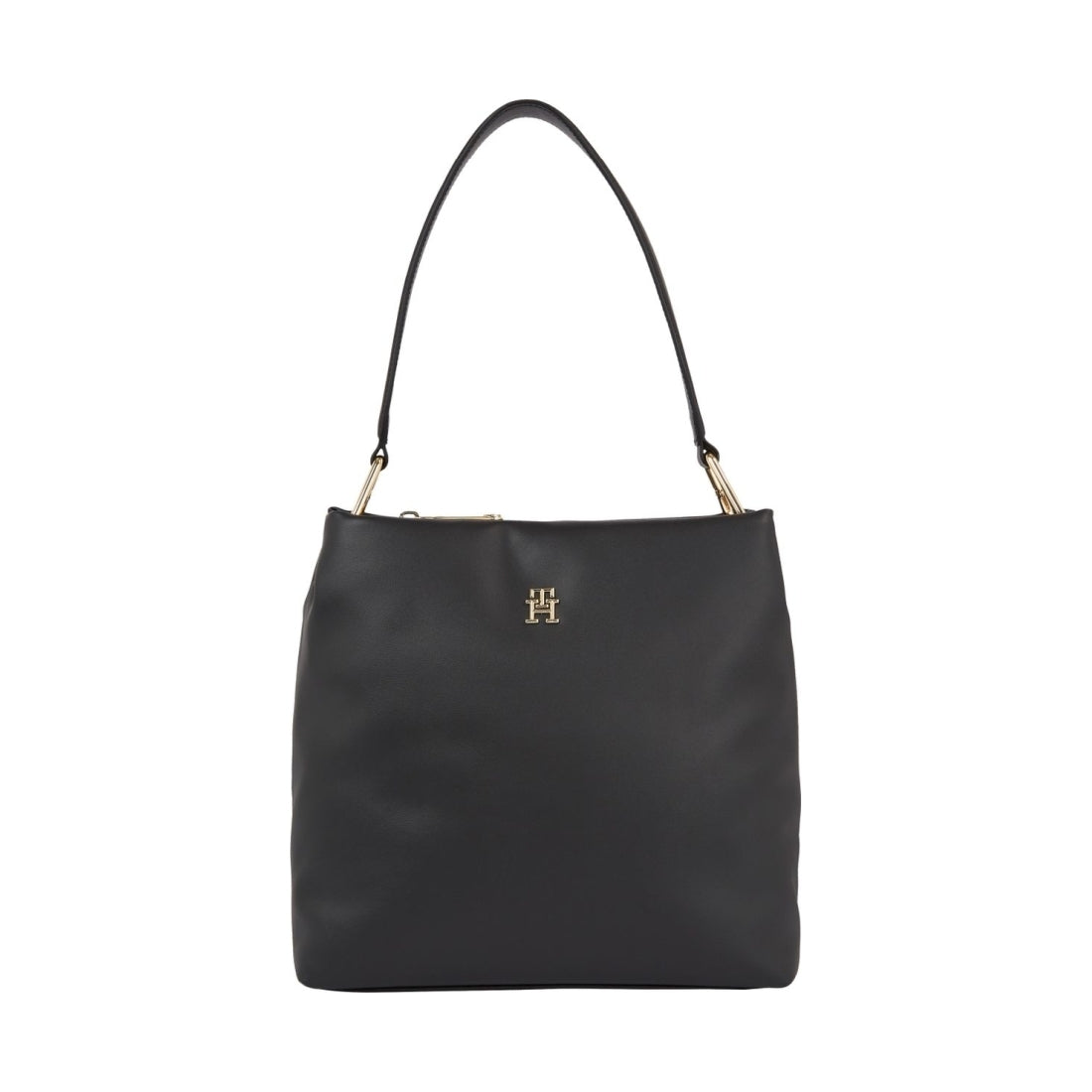 Tommy Hilfiger womens black soft bucket | Vilbury London