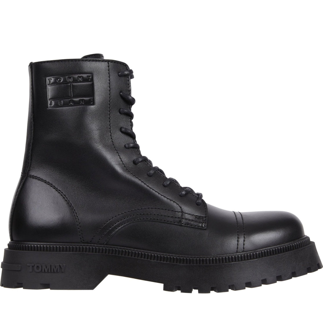 Tommy Jeans mens black casual boot | Vilbury London