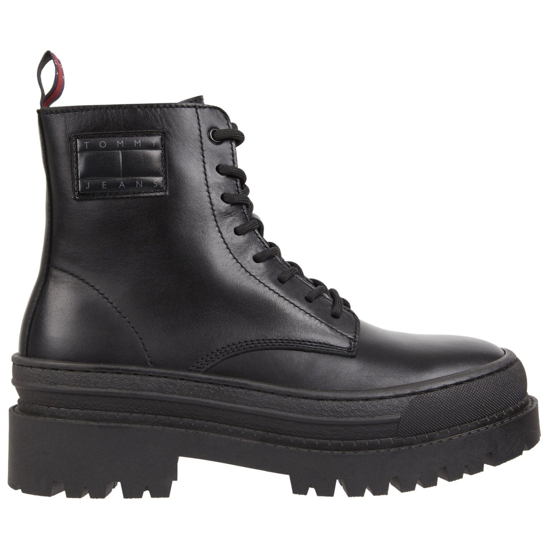 Tommy Jeans mens black foxing lace up booties | Vilbury London