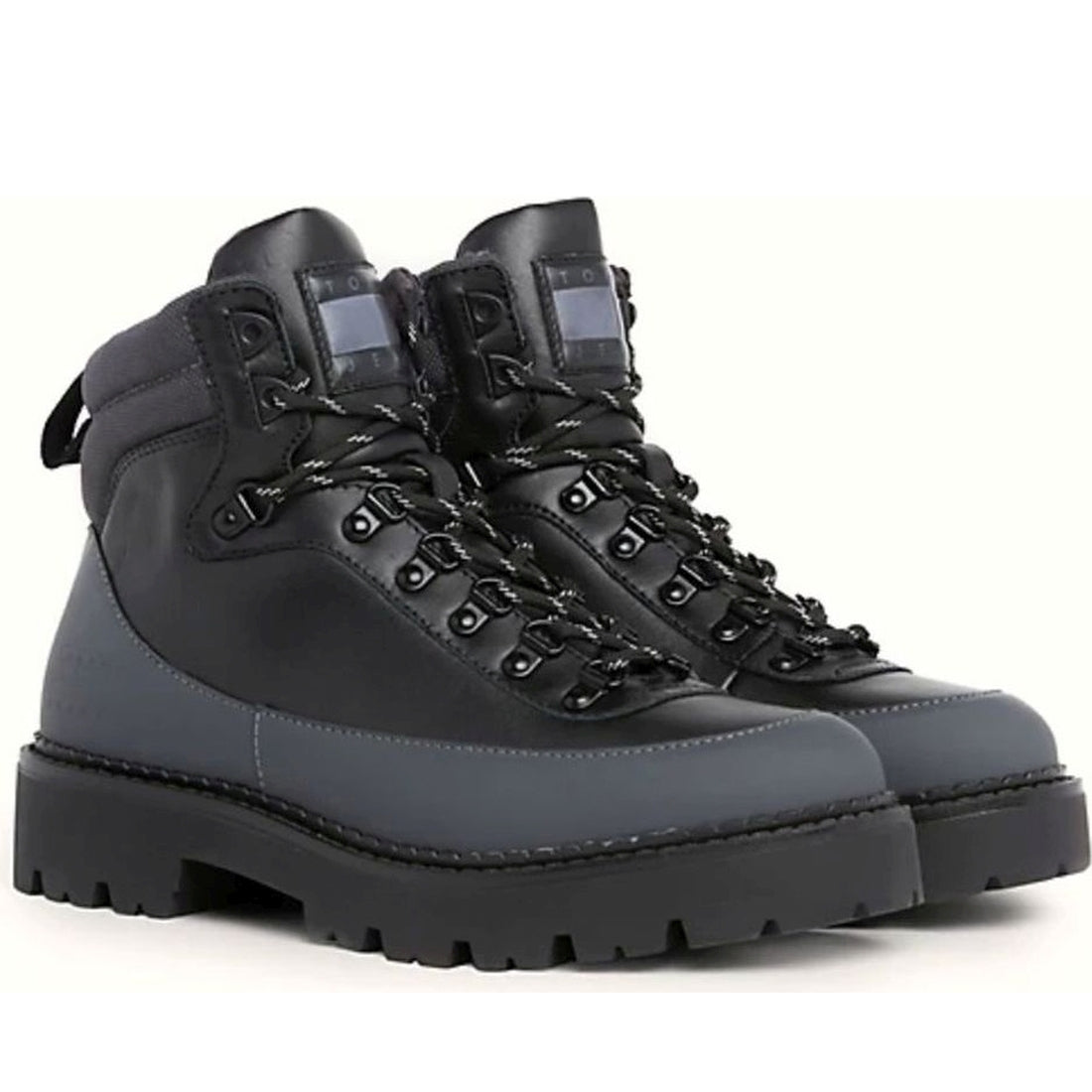 Tommy Jeans mens black, new charcoal boot hiker | Vilbury London