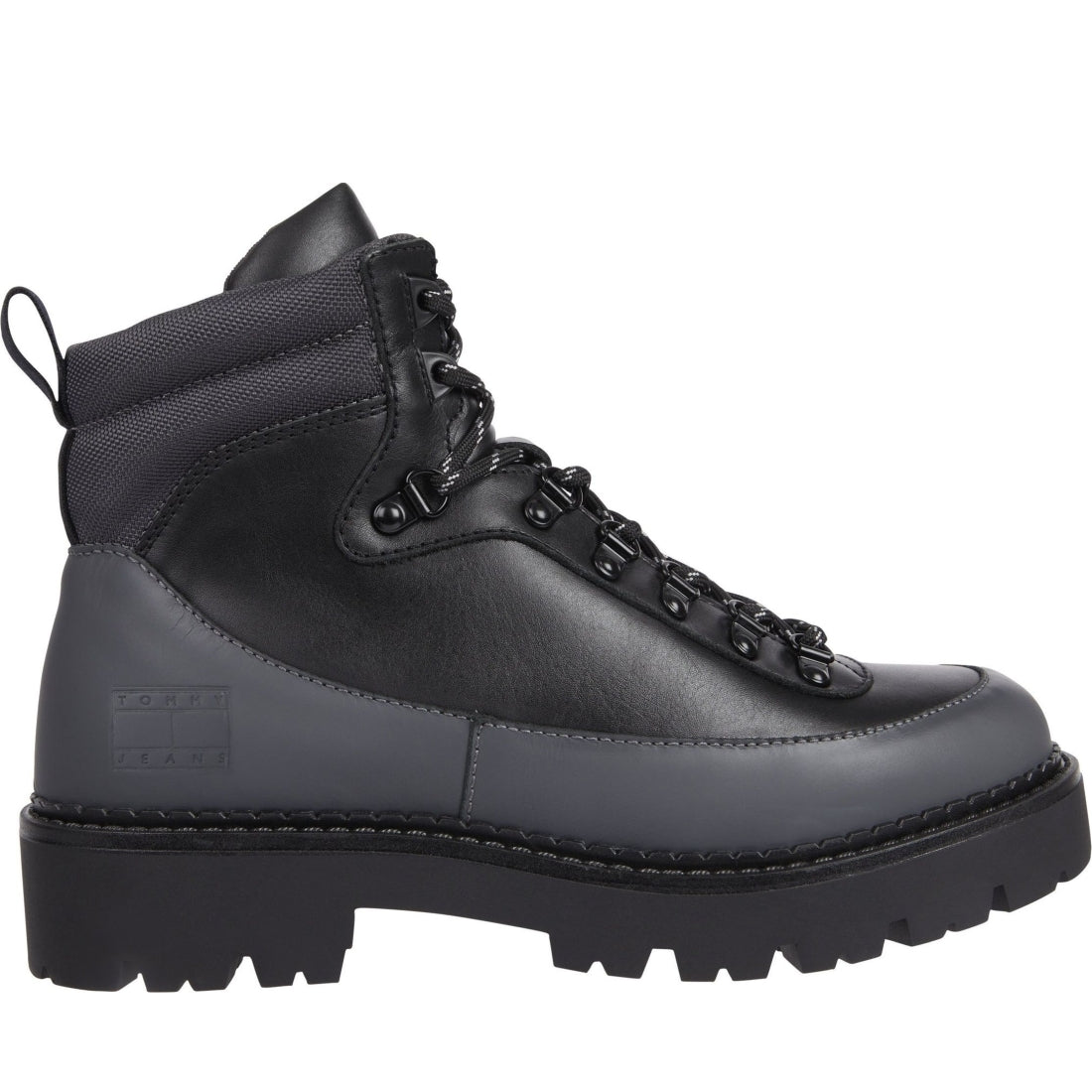 Tommy Jeans mens black, new charcoal boot hiker | Vilbury London