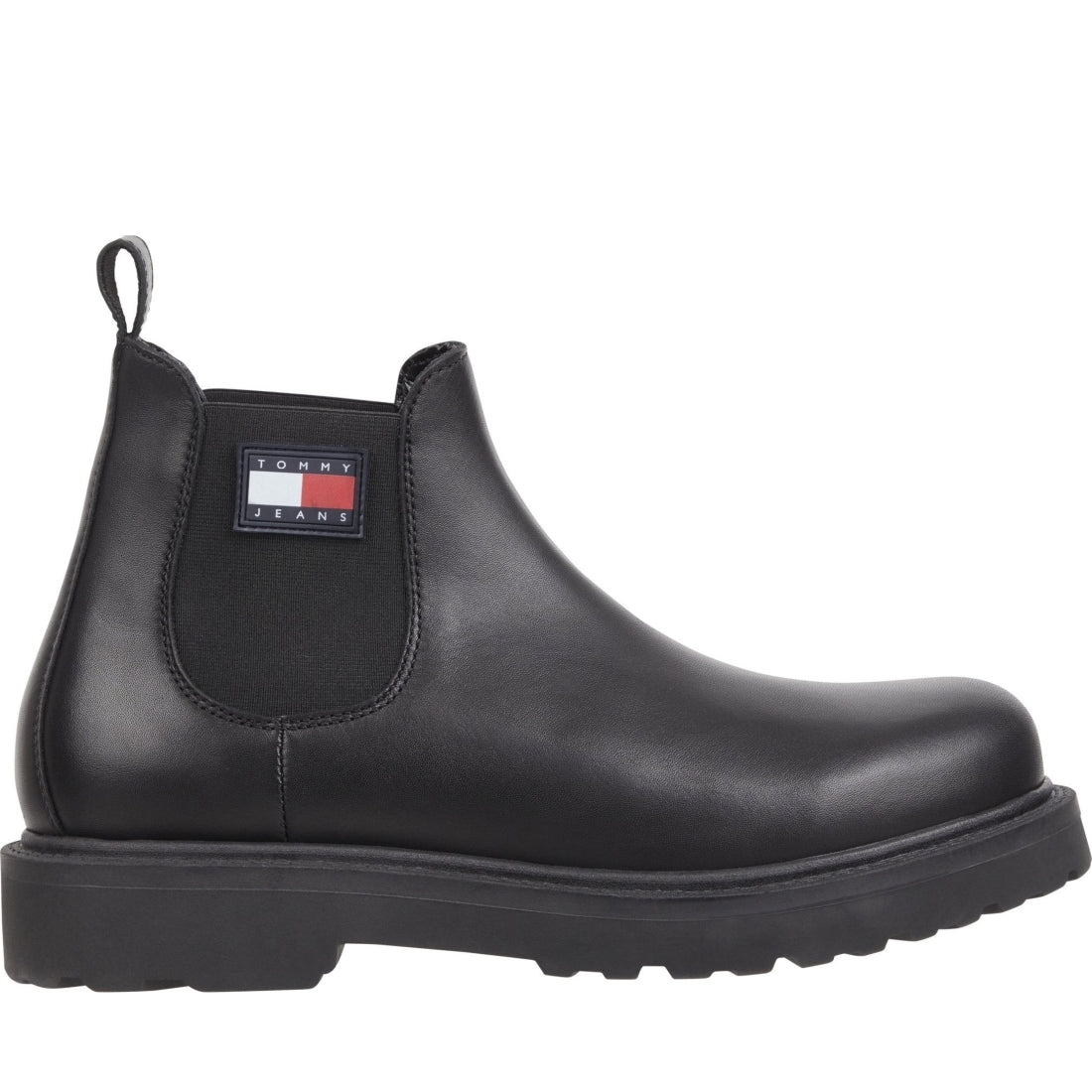 Tommy Jeans mens black napa booties | Vilbury London