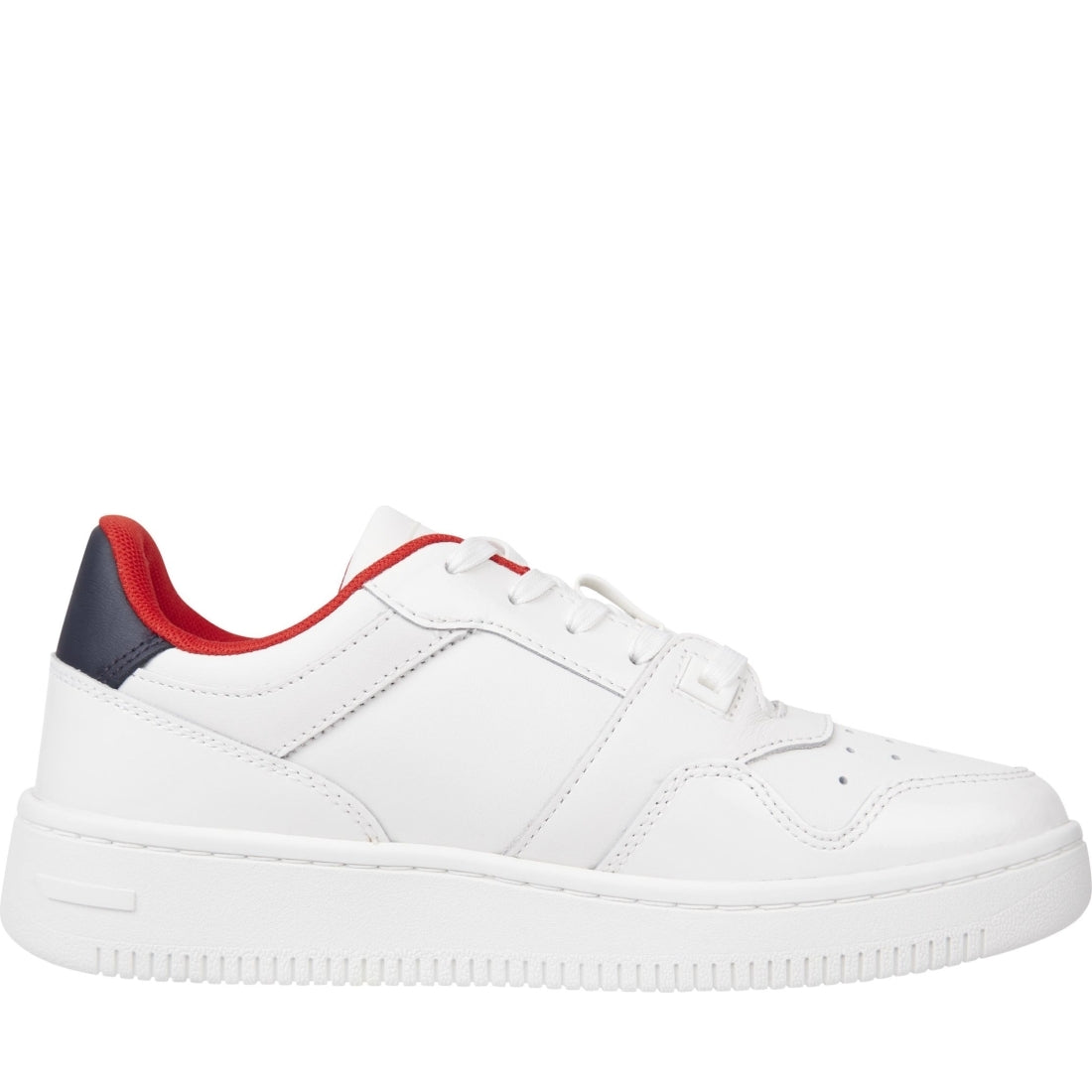 Tommy Jeans womens corporate retro basket glossy sport shoe | Vilbury London