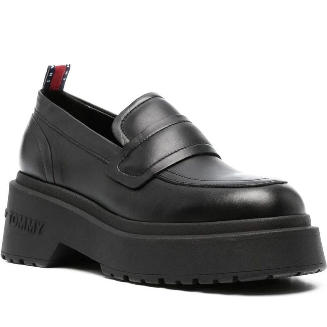 Tommy Jeans womens black ava loafer | Vilbury London