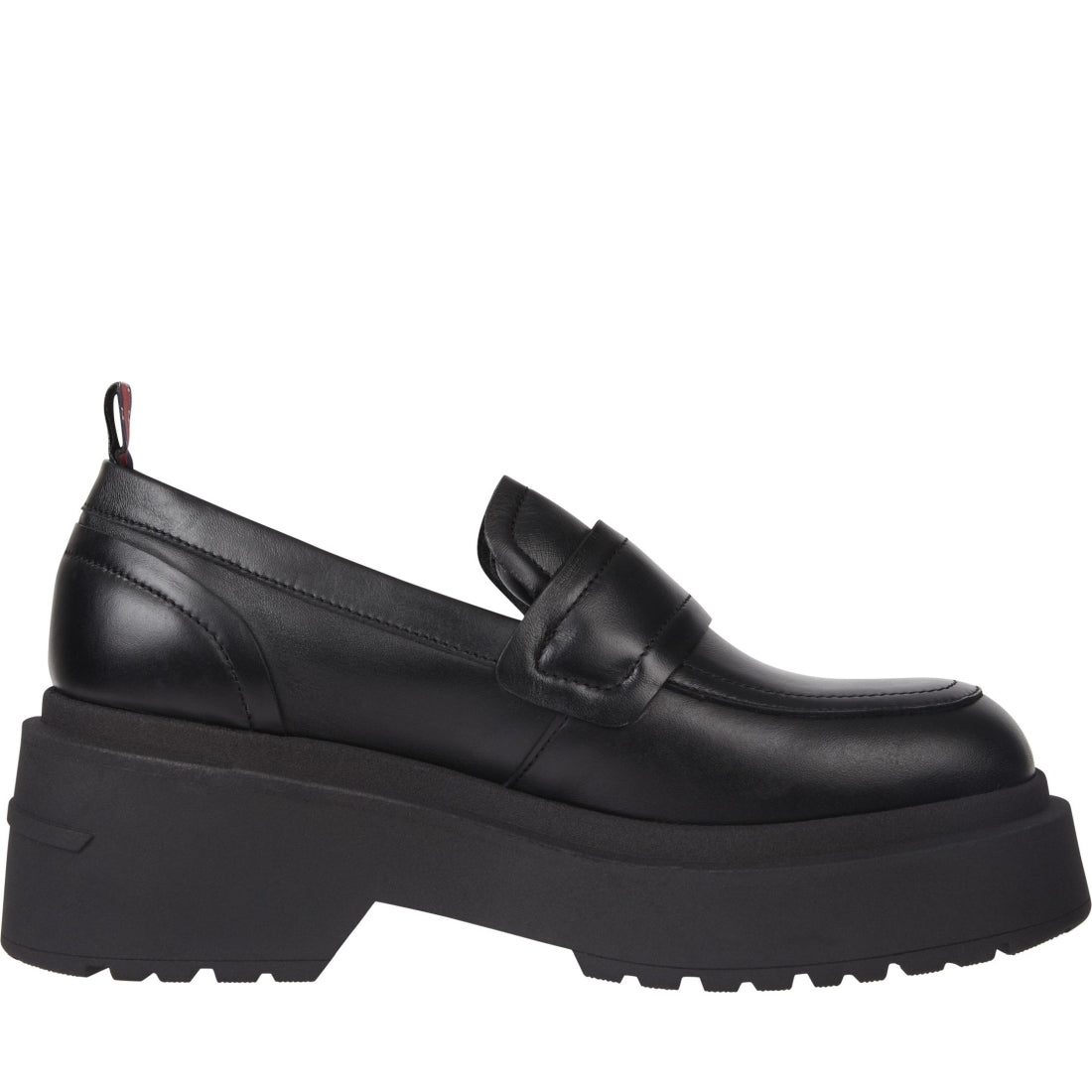 Tommy Jeans womens black ava loafer | Vilbury London