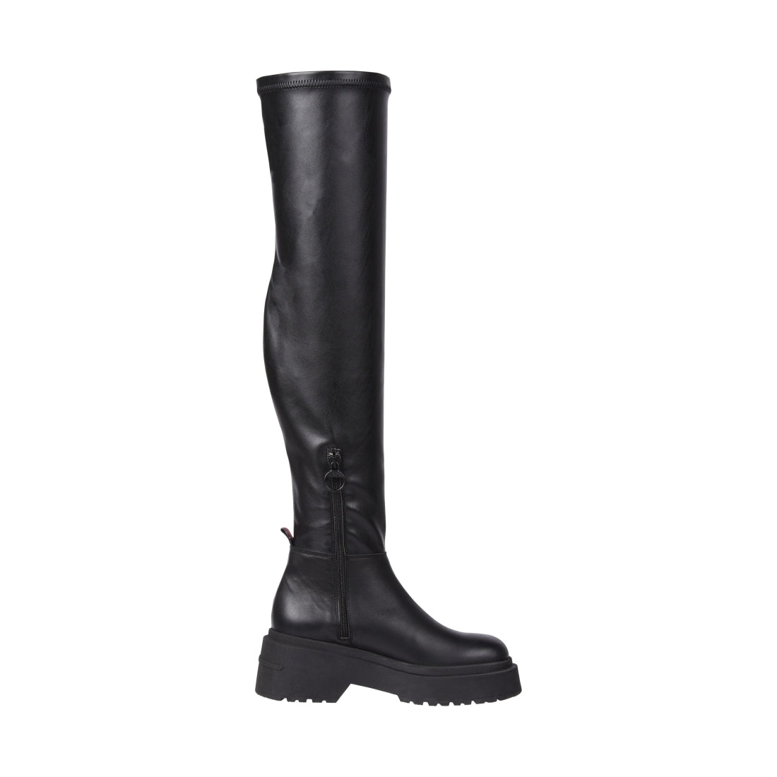 Tommy Jeans womens black over the knee boots | Vilbury London