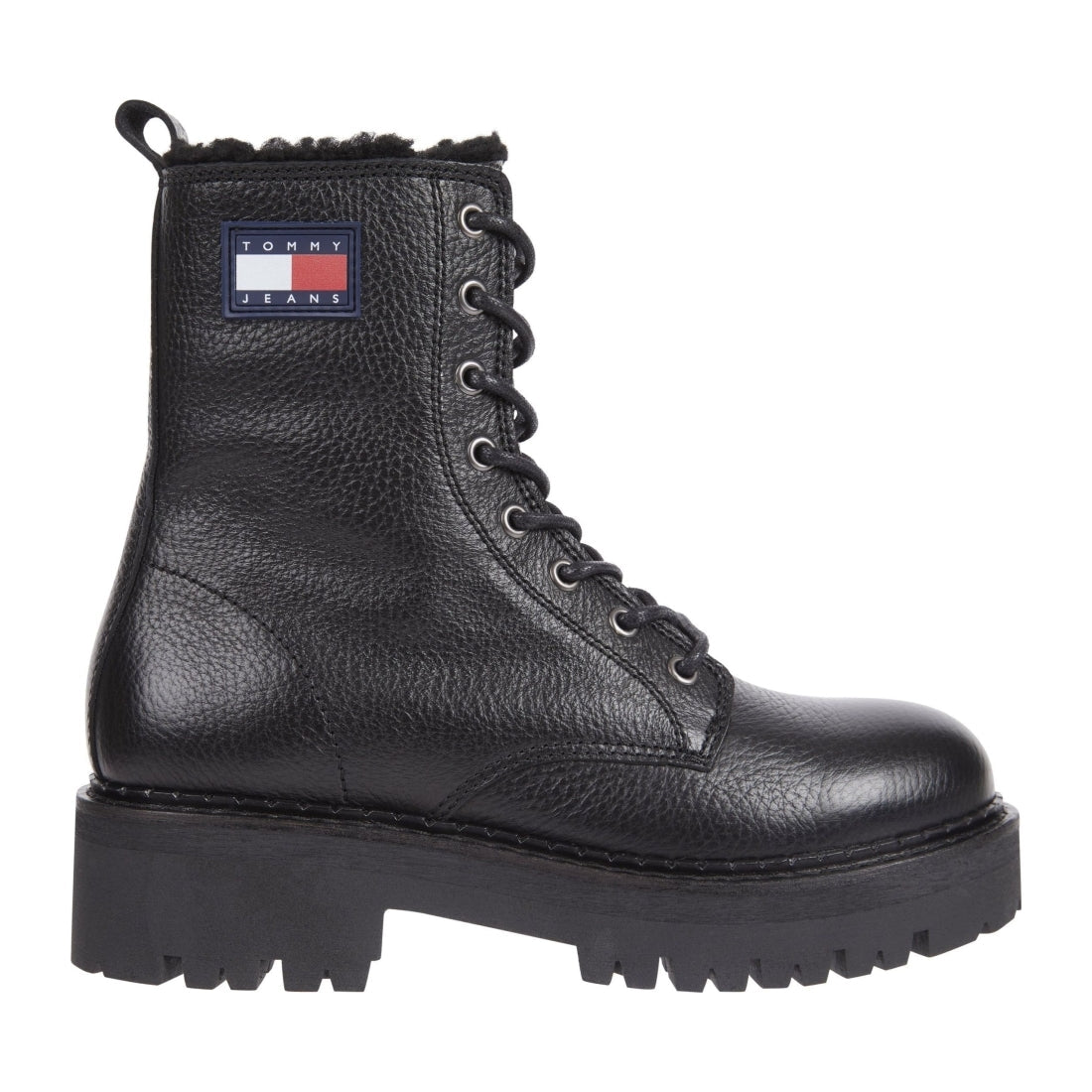 Tommy Jeans womens black urban boot tumbled | Vilbury London