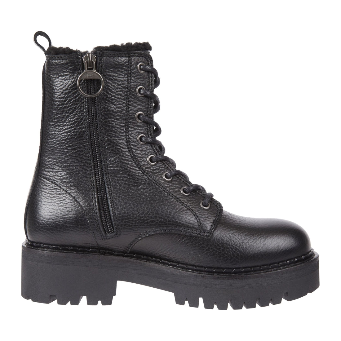 Tommy Jeans womens black urban boot tumbled | Vilbury London