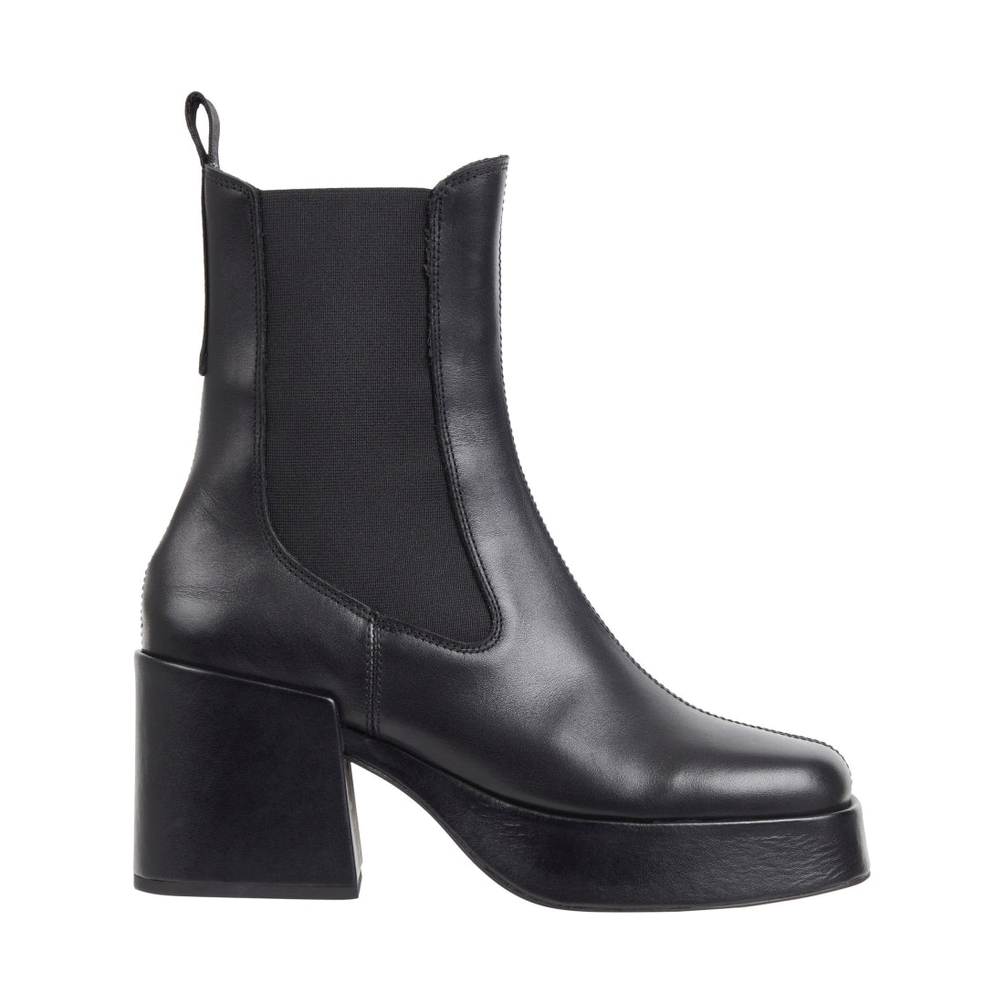 Tommy Jeans womens black chelsea chunky boot | Vilbury London