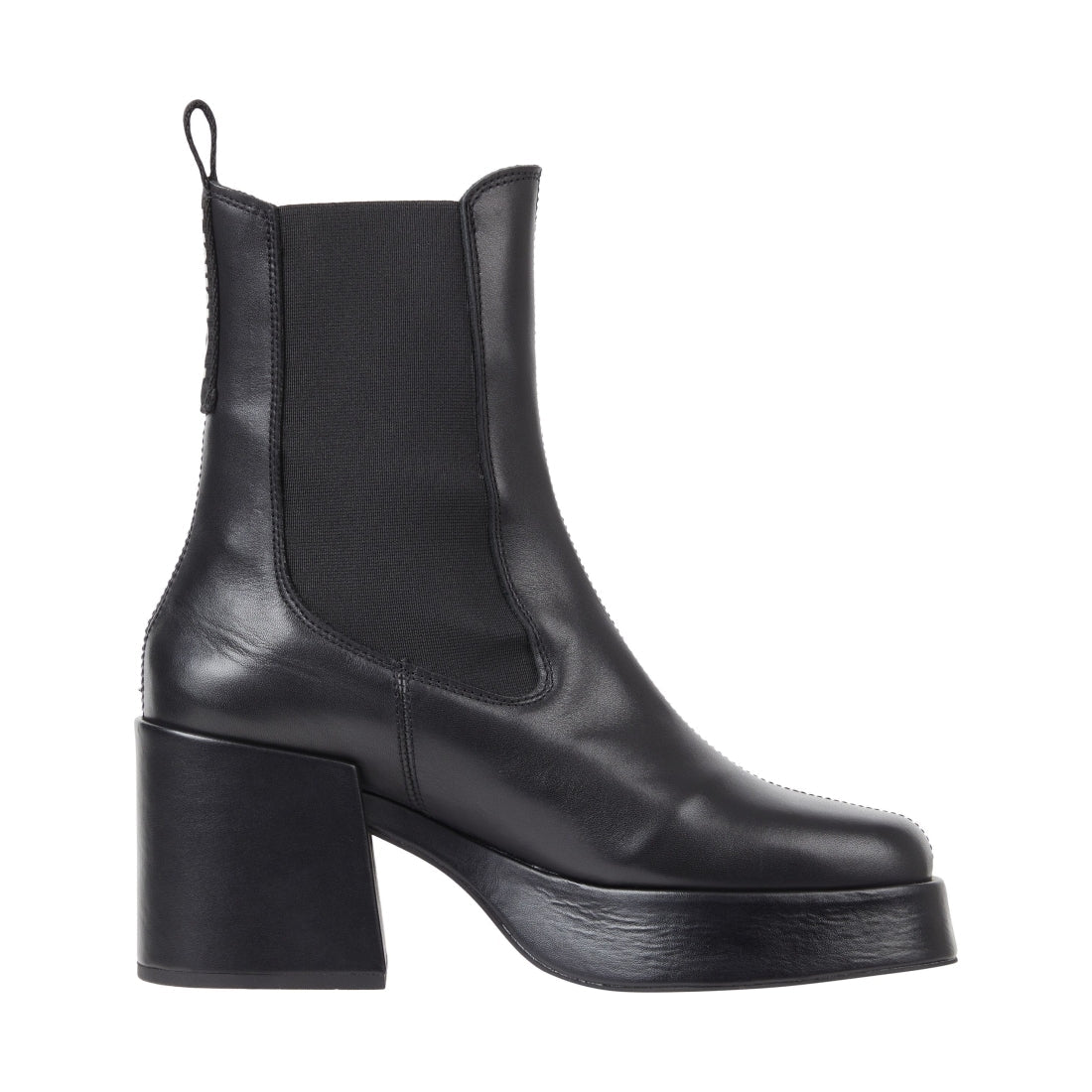 Tommy Jeans womens black chelsea chunky boot | Vilbury London