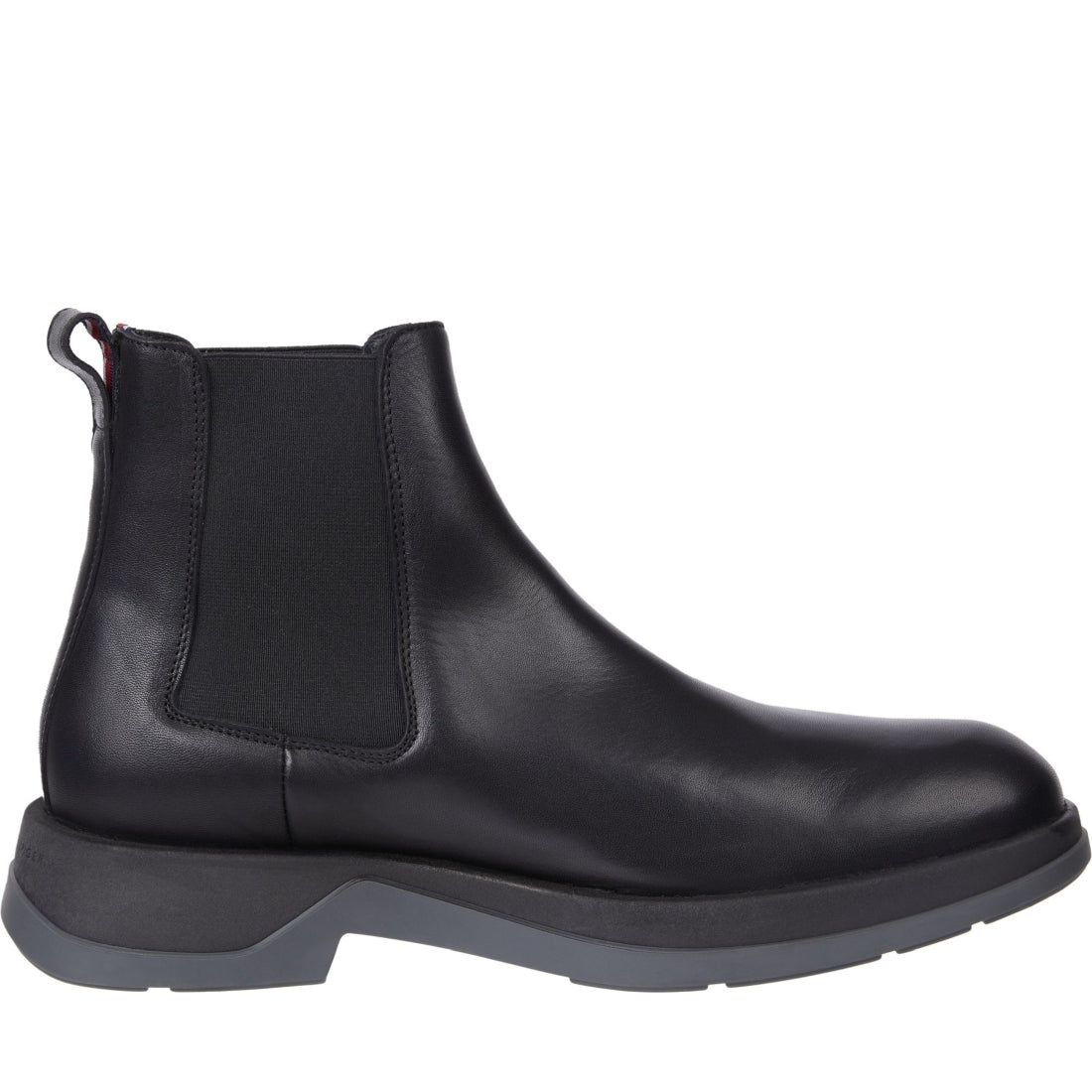 Tommy Hilfiger mens black light chelsea booties | Vilbury London