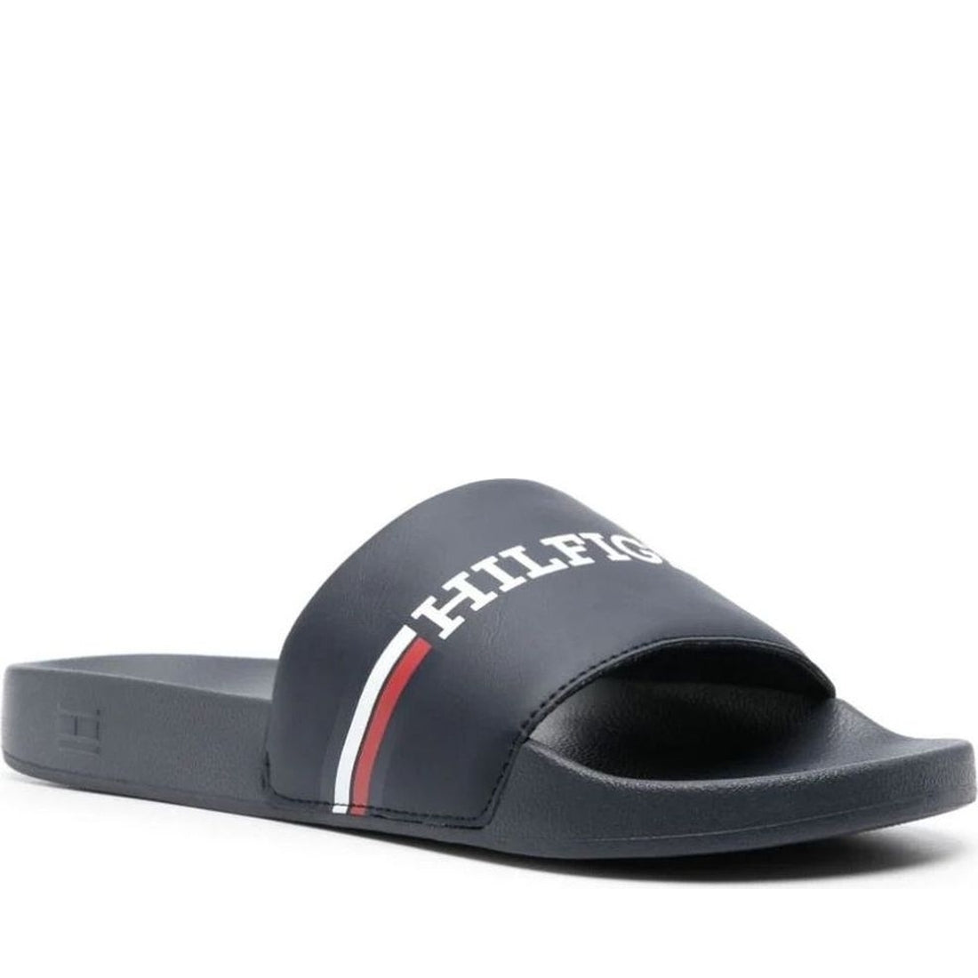 Tommy Hilfiger mens desert sky corporate flag pool slide | Vilbury London