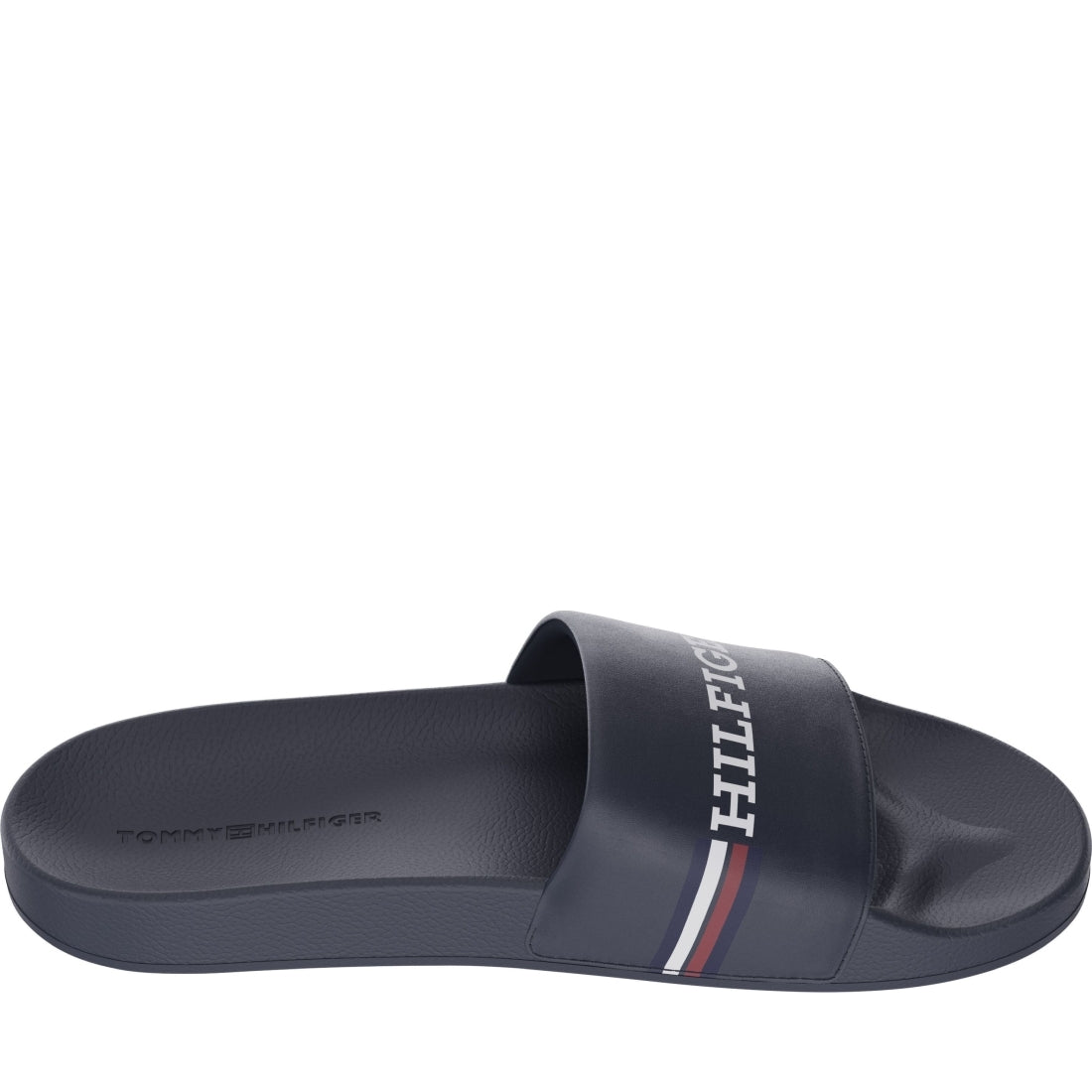 Tommy Hilfiger mens desert sky corporate flag pool slide | Vilbury London