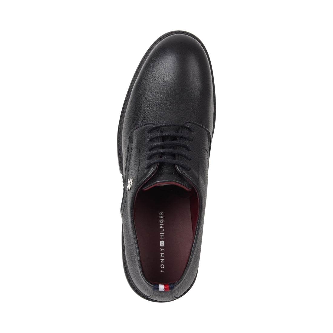 Tommy Hilfiger mens black comfort cleated thermo shoe | Vilbury London