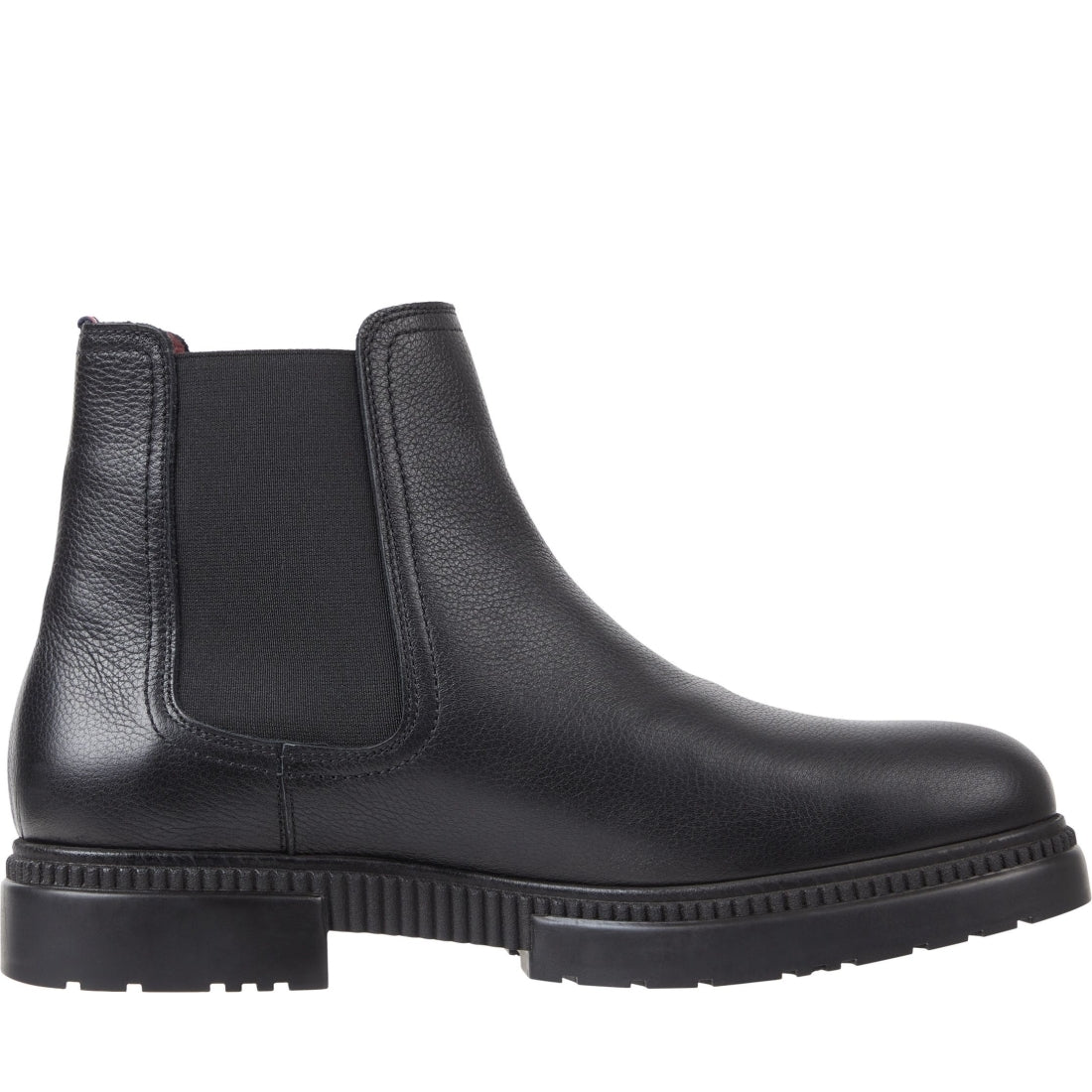 Tommy Hilfiger mens black comfort cleated thermo booties | Vilbury London