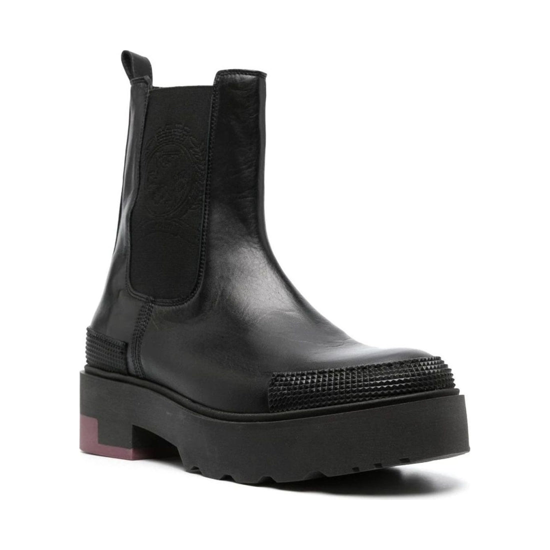 Tommy Hilfiger mens black solid boot | Vilbury London