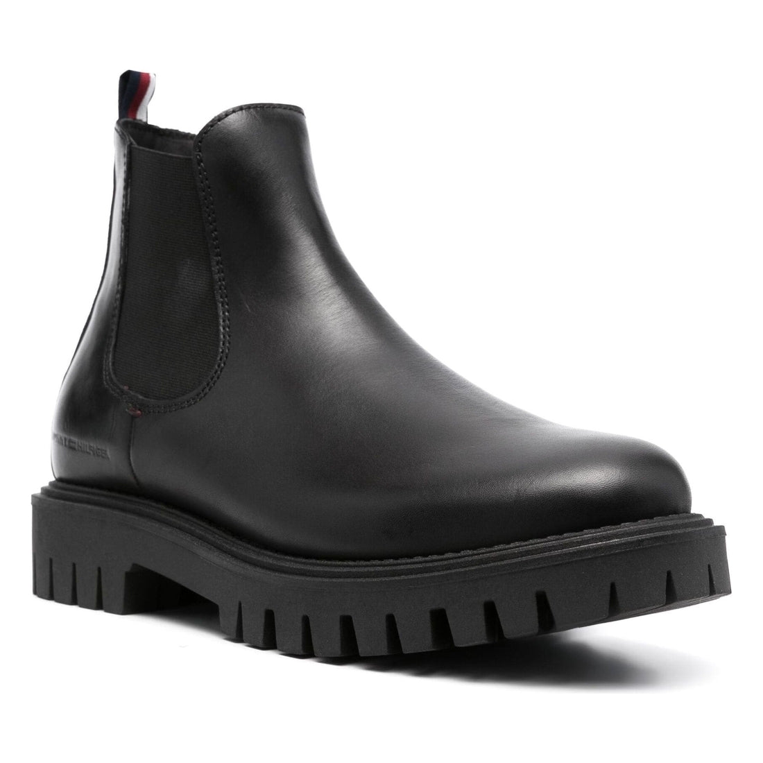 Tommy Hilfiger mens black premium casual chunky booties | Vilbury London