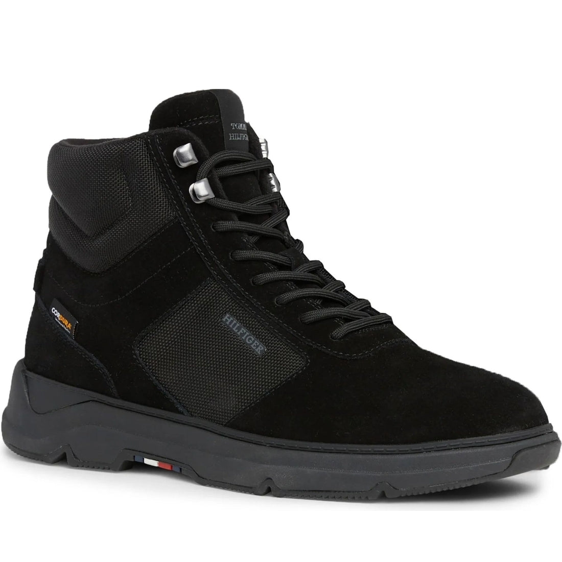 Tommy Hilfiger mens black core cordura hybrid boot | Vilbury London