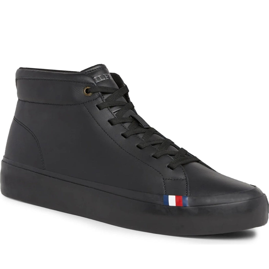 Tommy Hilfiger mens triple black modern vulc booties | Vilbury London