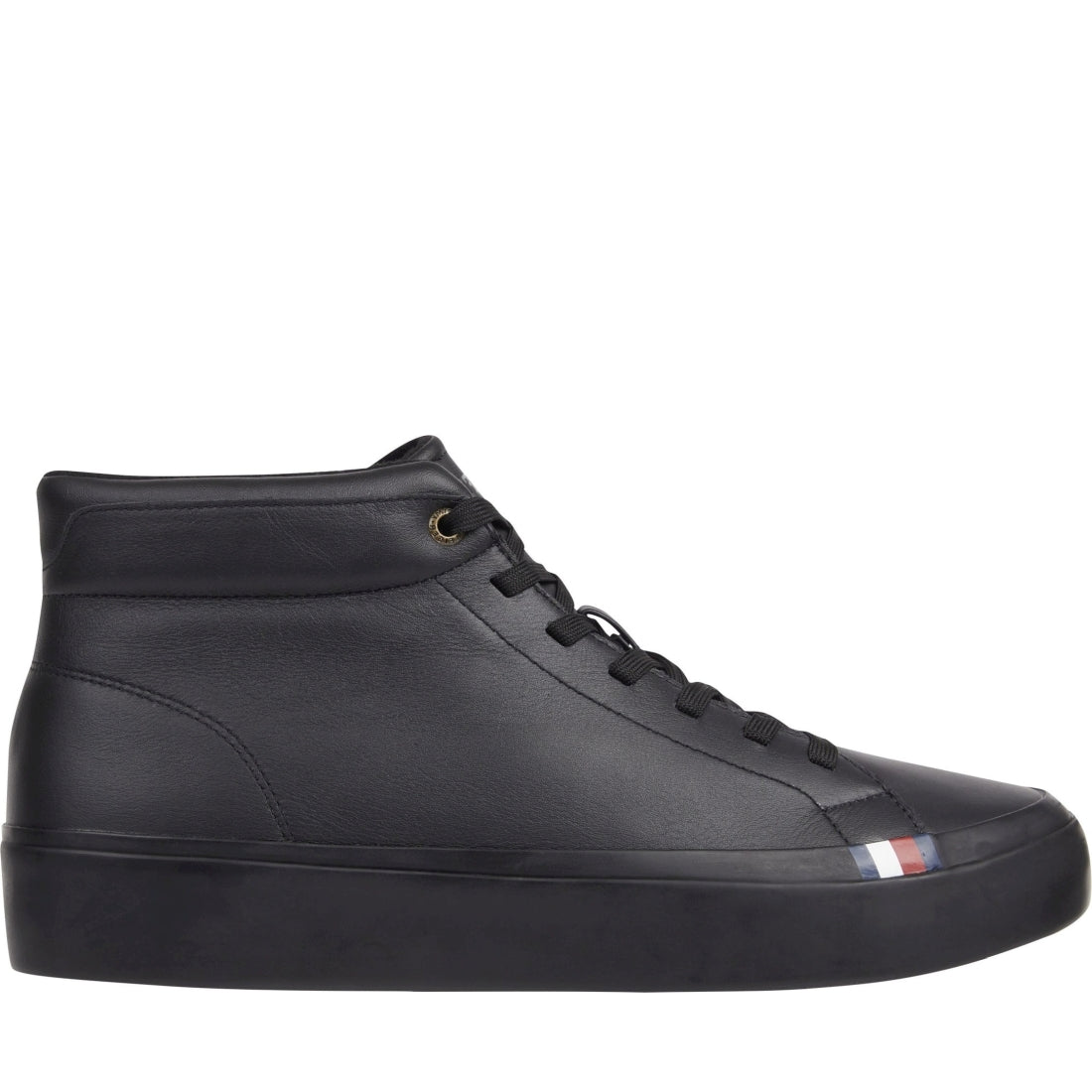 Tommy Hilfiger mens triple black modern vulc booties | Vilbury London