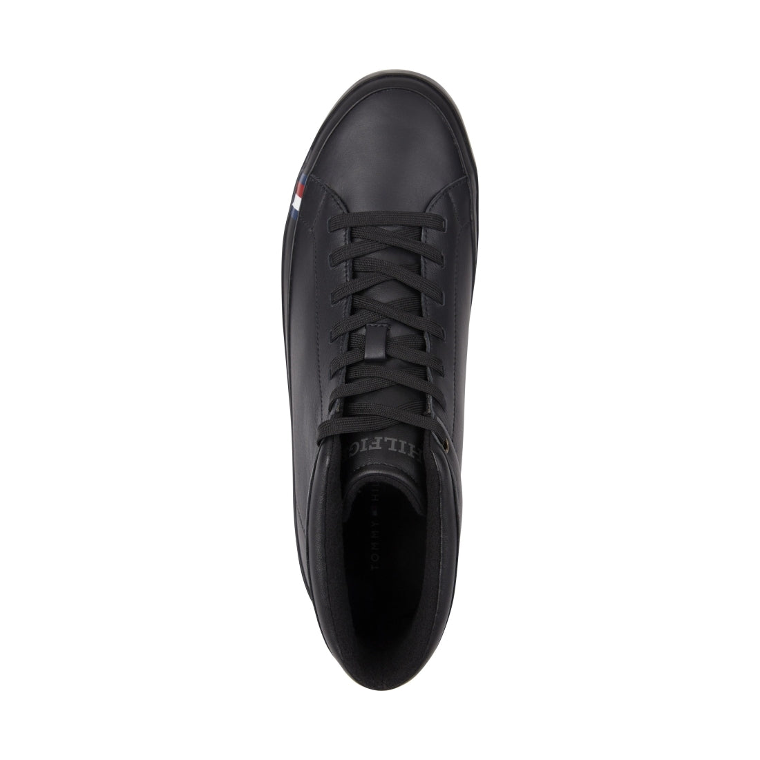 Tommy Hilfiger mens triple black modern vulc booties | Vilbury London