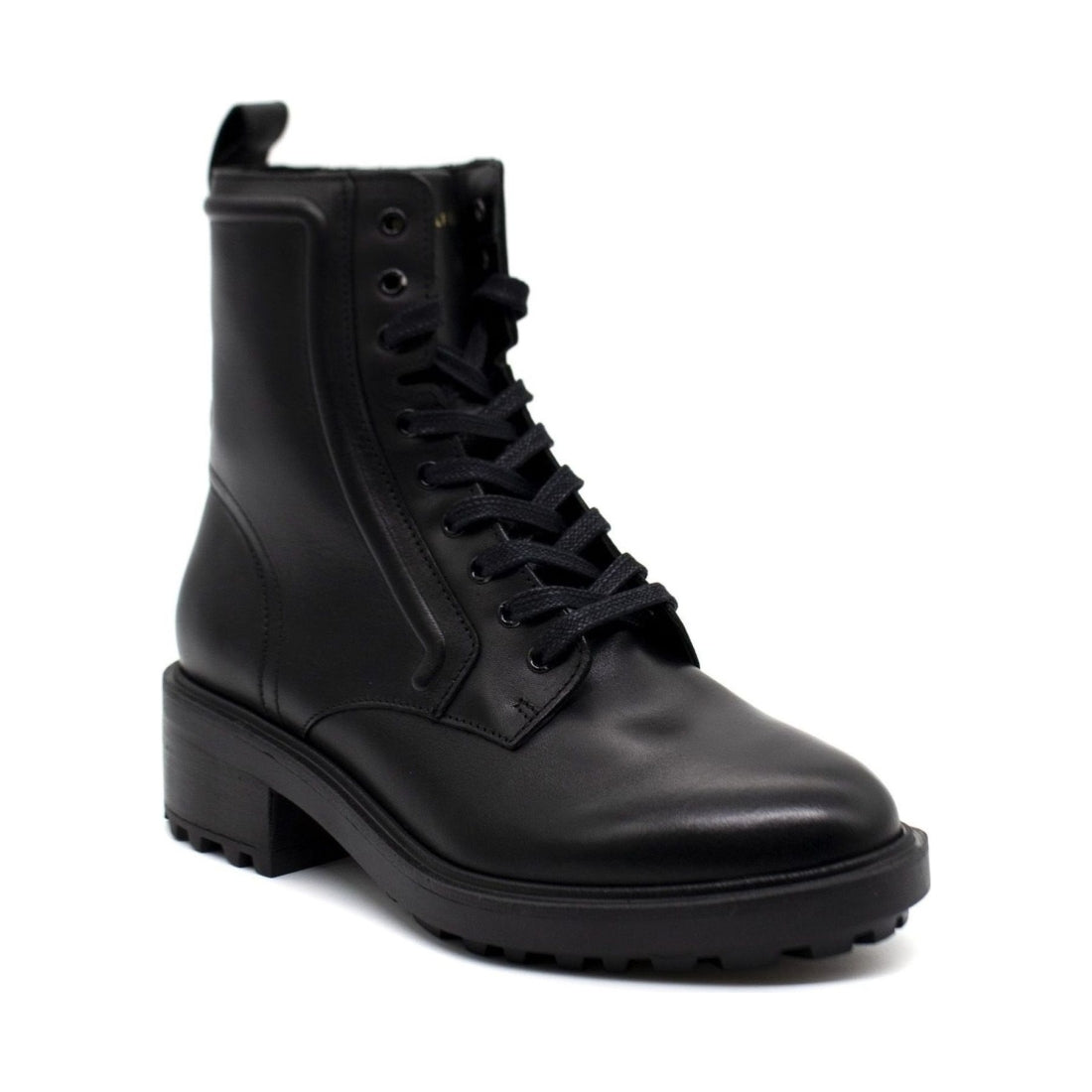 Tommy Hilfiger womens black feminine essential biker boot | Vilbury London