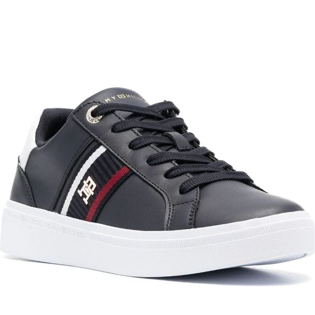 Tommy Hilfiger womens space blue corp webbing sneaker | Vilbury London