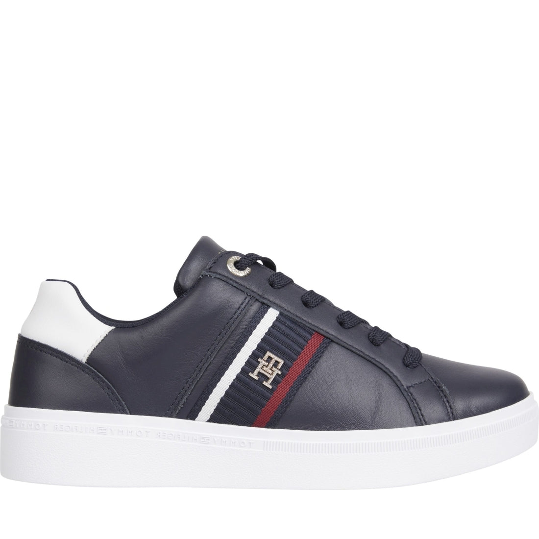 Tommy Hilfiger womens space blue corp webbing sneaker | Vilbury London