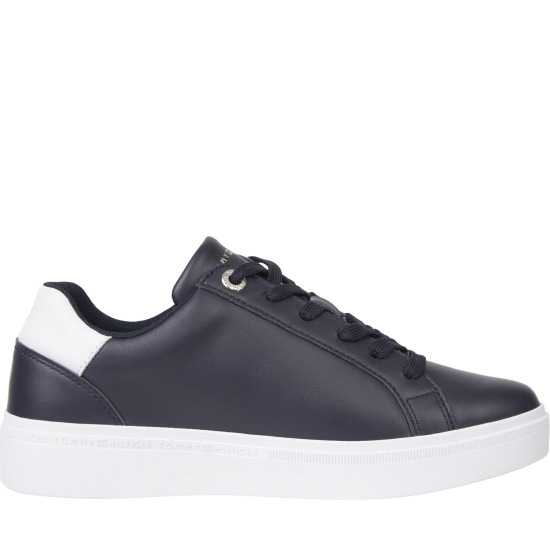 Tommy Hilfiger womens space blue corp webbing sneaker | Vilbury London