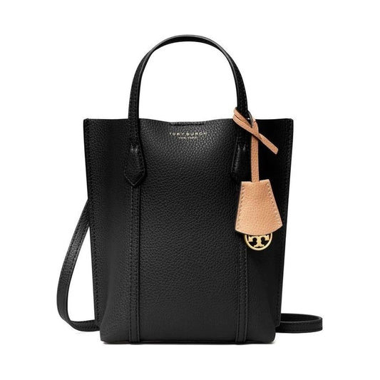 Tory Burch womens black perry mini n/s tote | Vilbury London