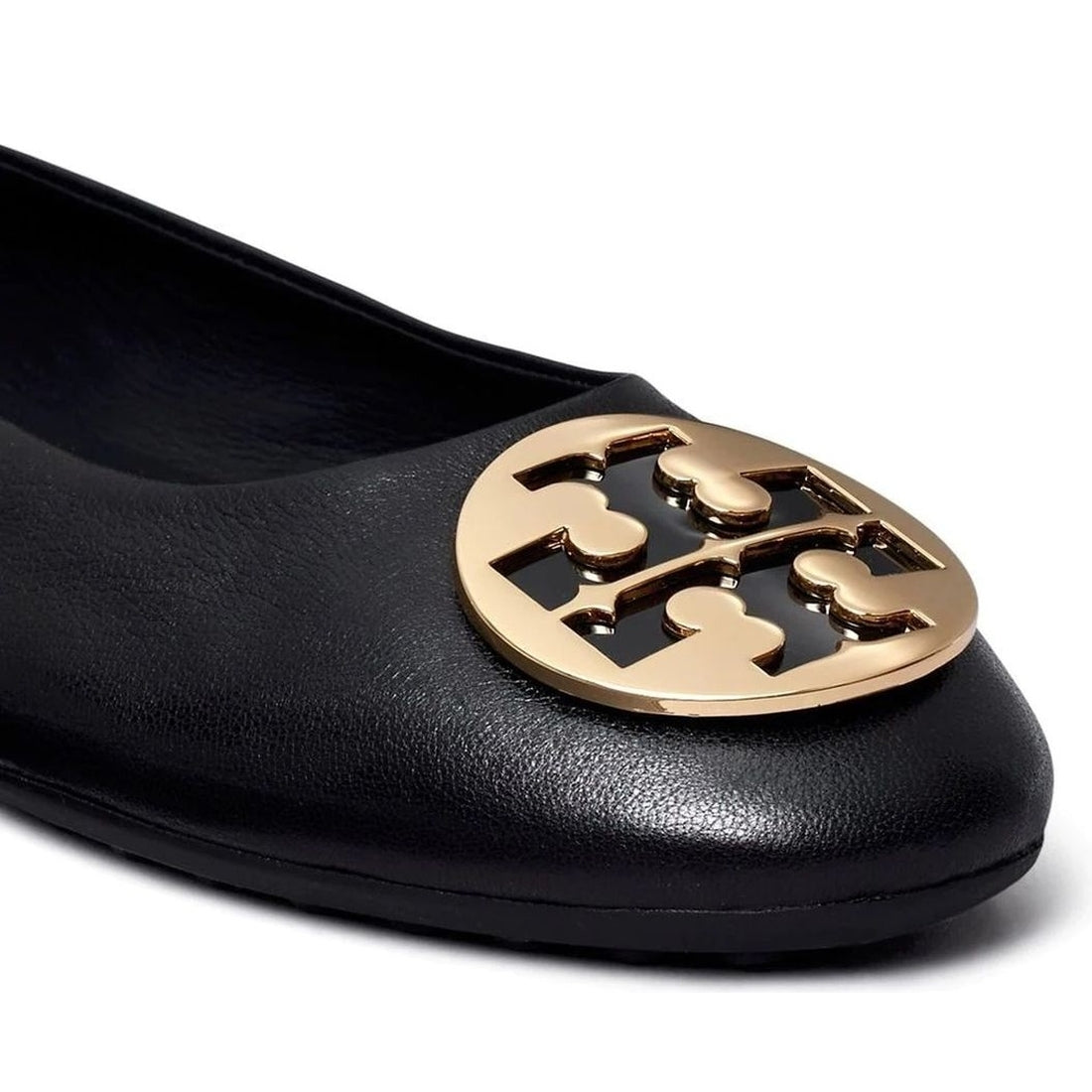 Tory Burch womens perfect black, perf claire ballet ballerinas | Vilbury London