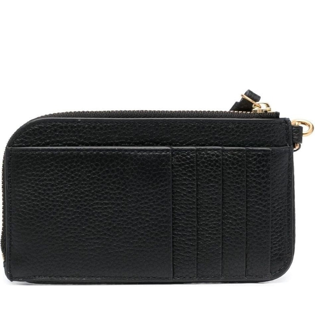 Tory Burch womens black miller zip card case | Vilbury London