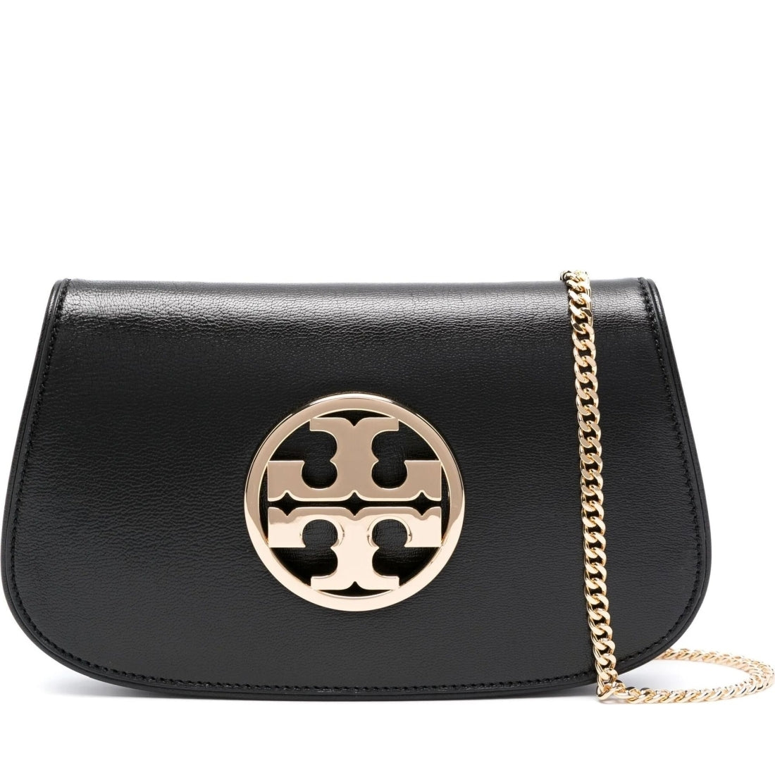 Tory Burch womens black reva clutch | Vilbury London