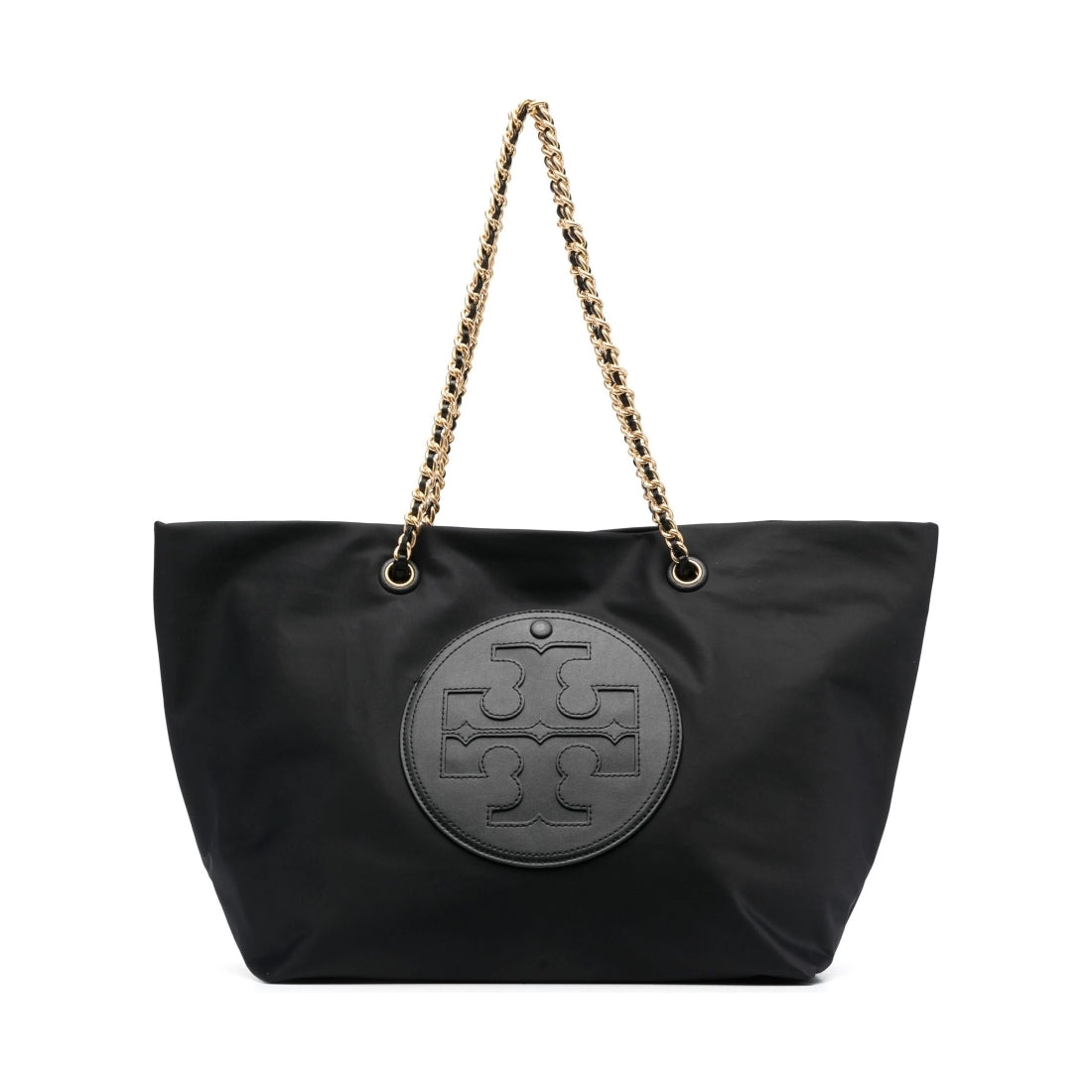 Tory Burch womens black ella chain tote | Vilbury London