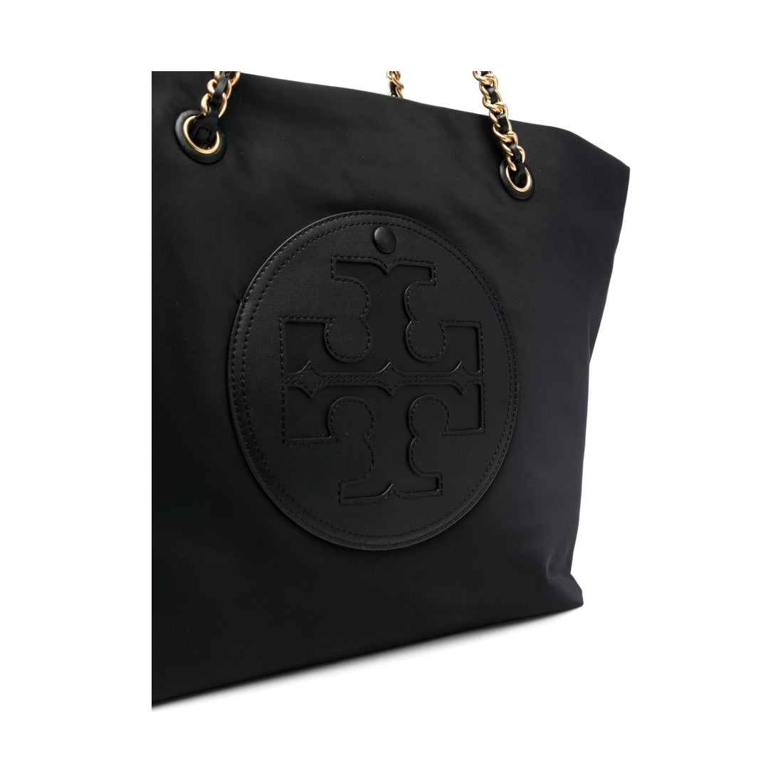 Tory Burch womens black ella chain tote | Vilbury London