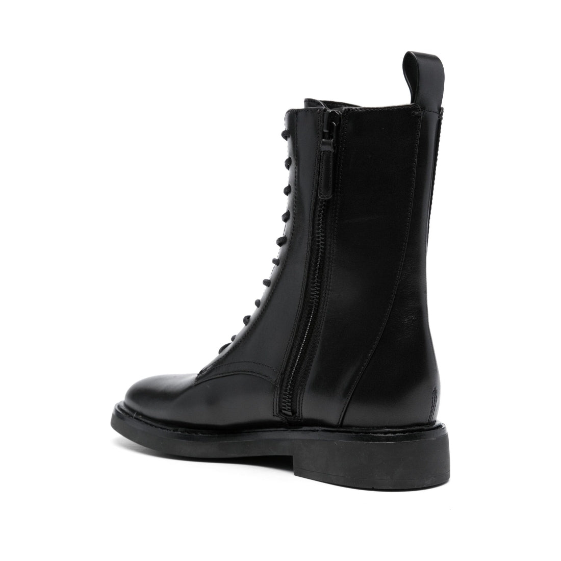 Tory Burch womens perfect black double t combat boot | Vilbury London