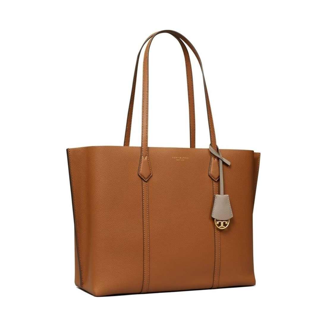 Tory Burch womens light umber perry triple-compartment tote | Vilbury London