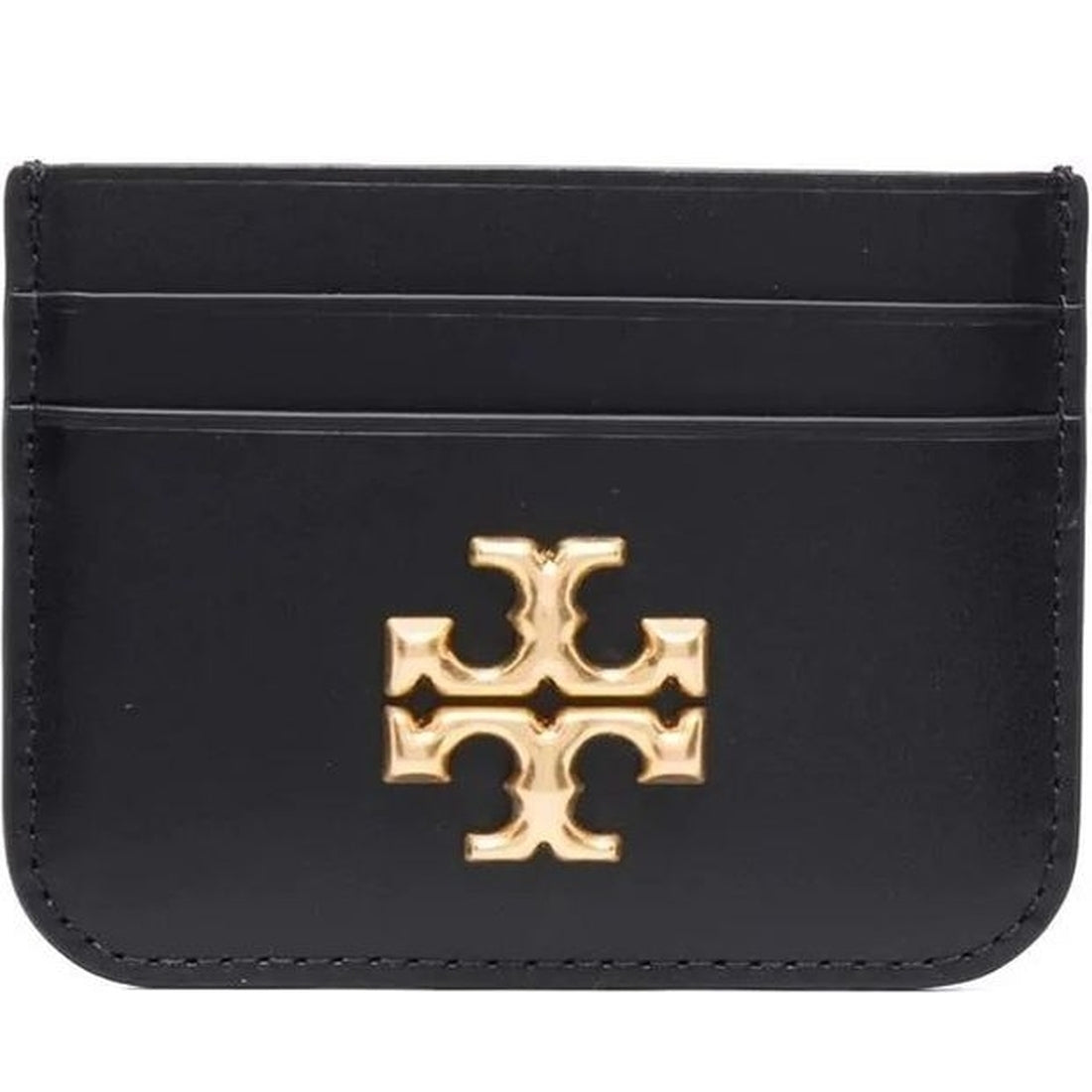 Tory Burch womens black eleanor card case | Vilbury London