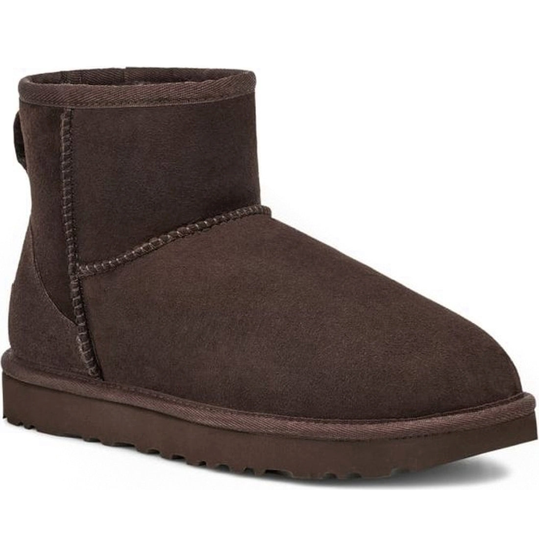 UGG womens chocolate classic mini ii booties | Vilbury London