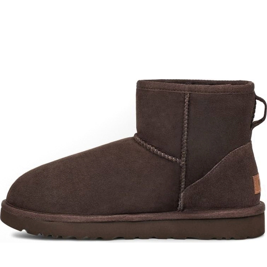 UGG womens chocolate classic mini ii booties | Vilbury London