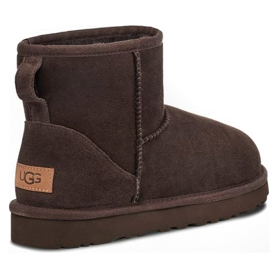 UGG womens chocolate classic mini ii booties | Vilbury London