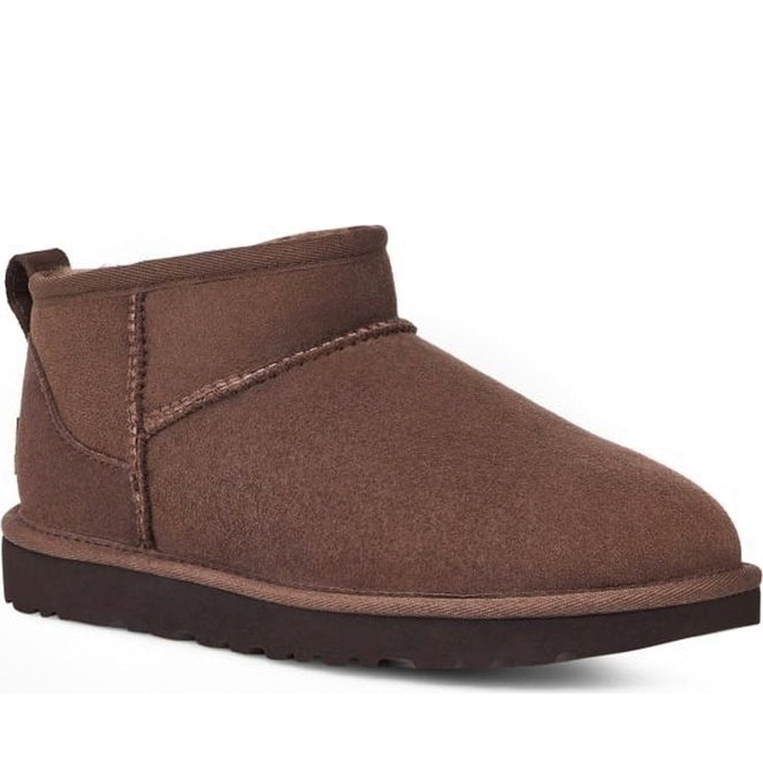 UGG womens burnt cedar classic ultra mini booties | Vilbury London