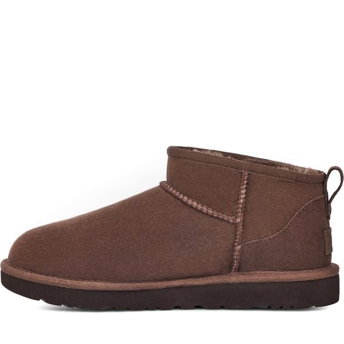 UGG womens burnt cedar classic ultra mini booties | Vilbury London