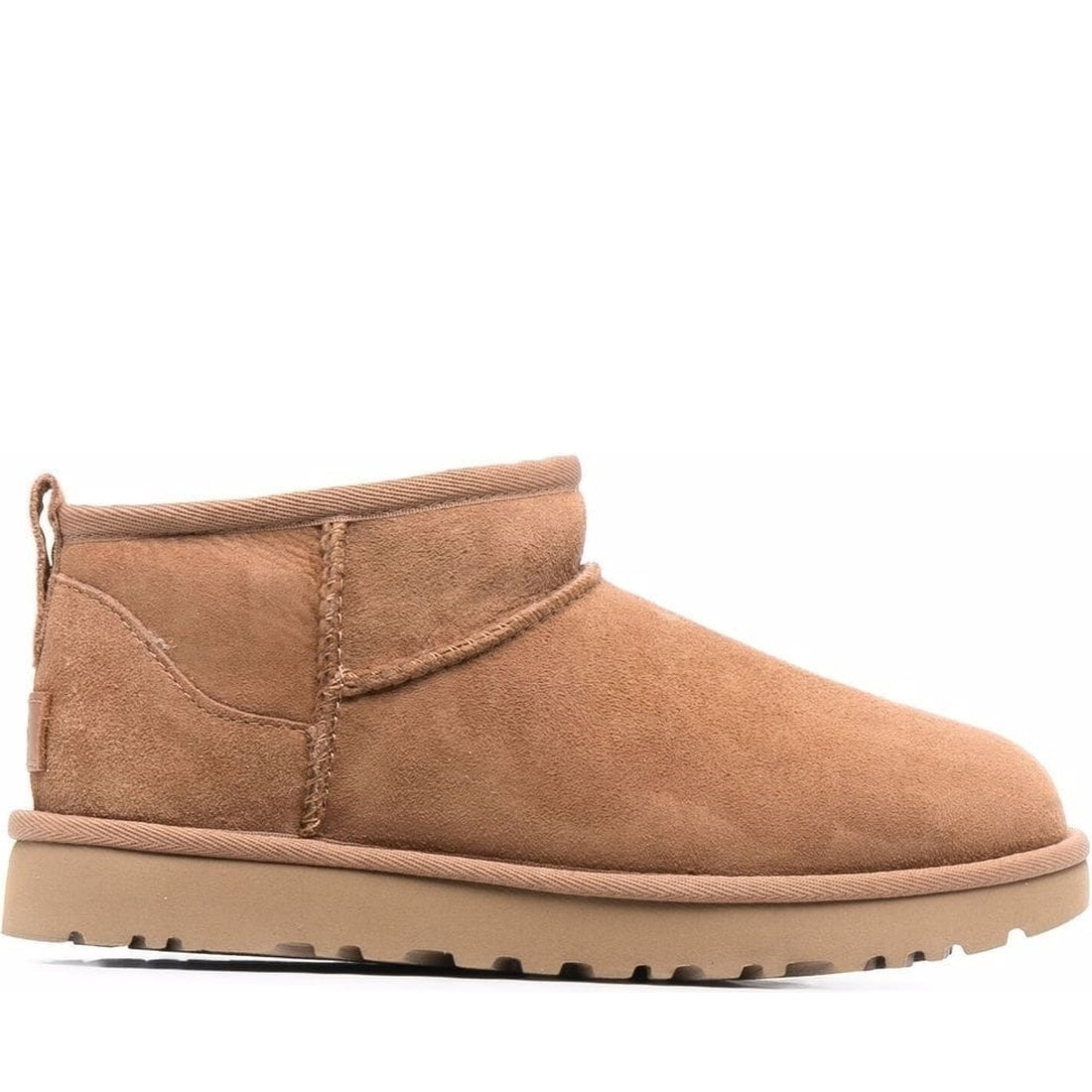 UGG womens chestnut classic ultra mini booties | Vilbury London