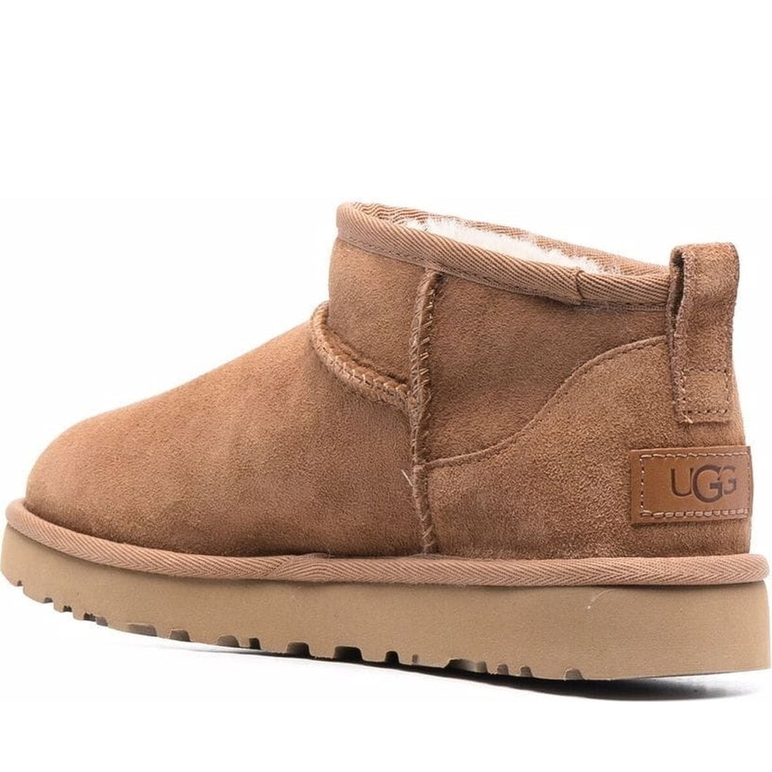 UGG womens chestnut classic ultra mini booties | Vilbury London