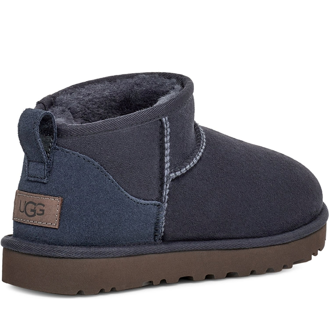 UGG womens eve blue classic ultra mini booties | Vilbury London