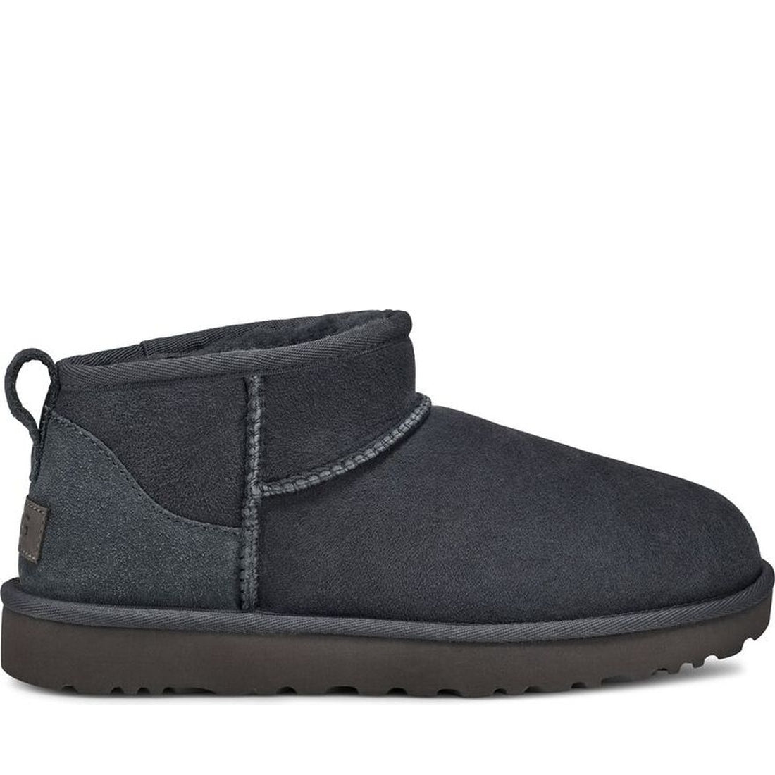 UGG womens eve blue classic ultra mini booties | Vilbury London